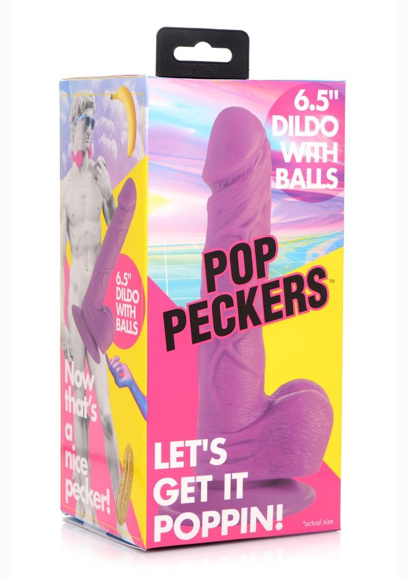 Pop Peckers Dildo with Balls