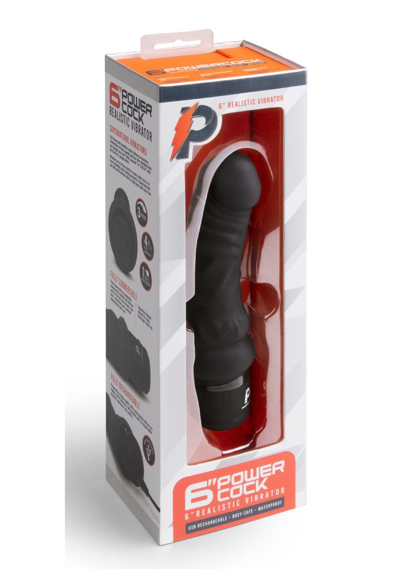 Powercocks Silicone Rechargeable Realistic Vibrator