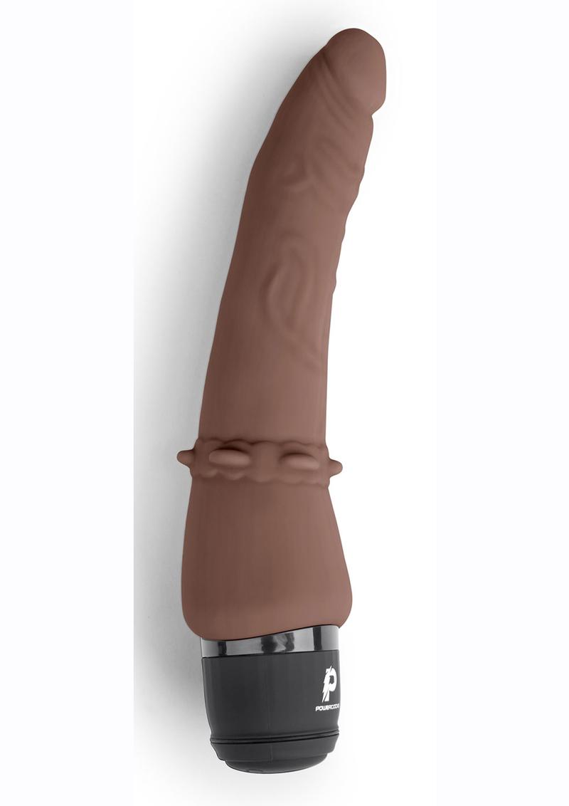 Powercocks Silicone Rechargeable Slim Anal Realistic Vibrator