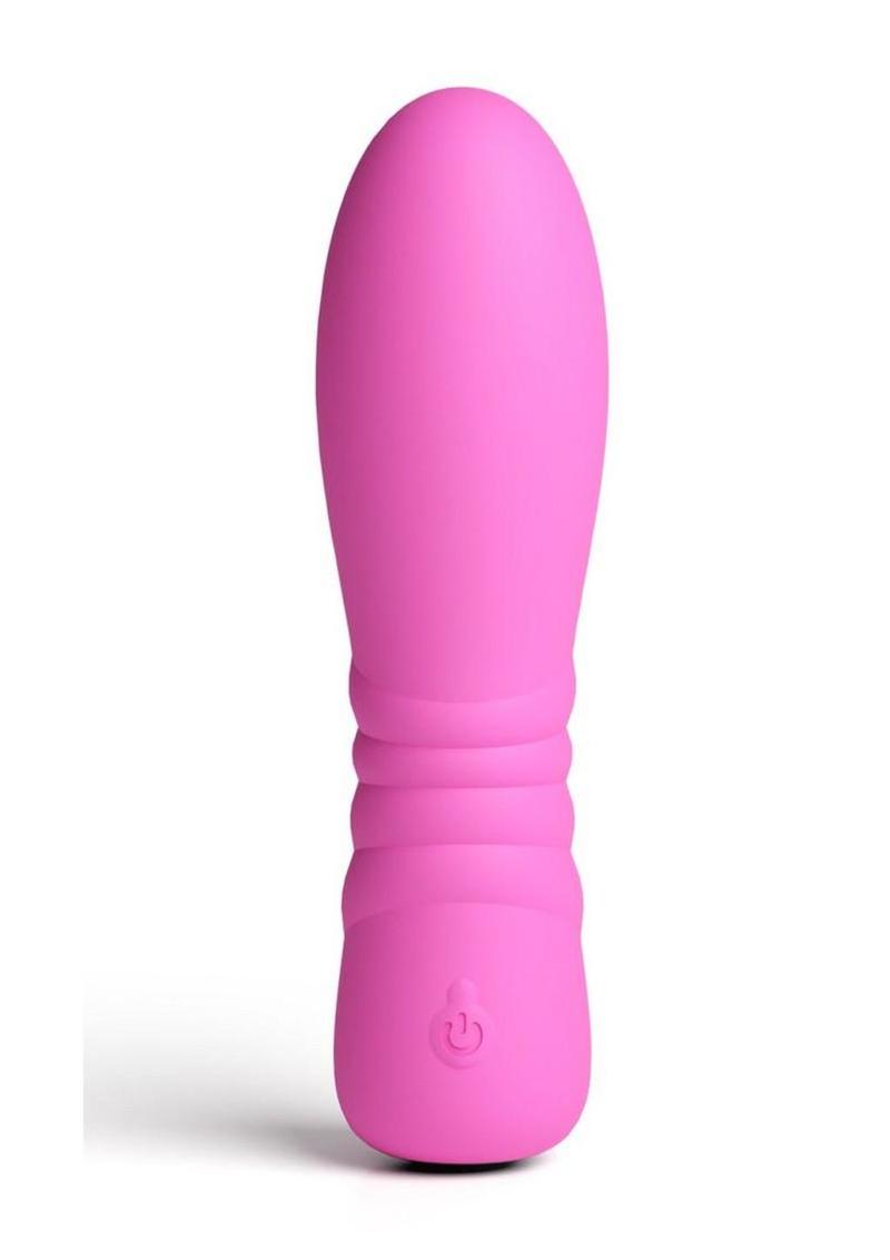 Pretty In Pink Blush Compact Rechargeable Silicone Light Up Vibrator