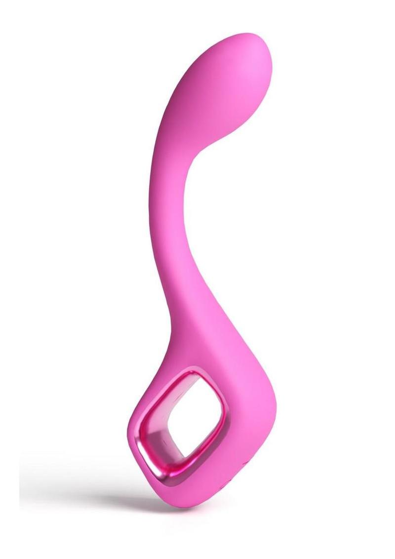 Pretty In Pink Lace Rechargeable Silicone G-Spot Vibrator
