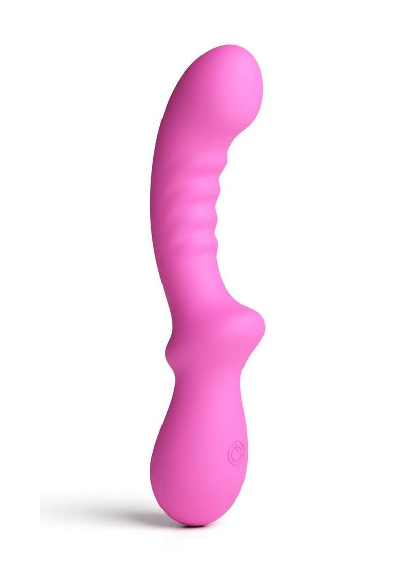 Pretty In Pink Peony Rechargeable Silicone G-Spot Vibrator