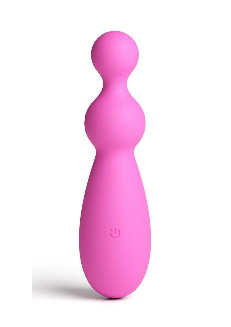 Pretty In Pink Petal Rechargeable Silicone Beaded Vibrator