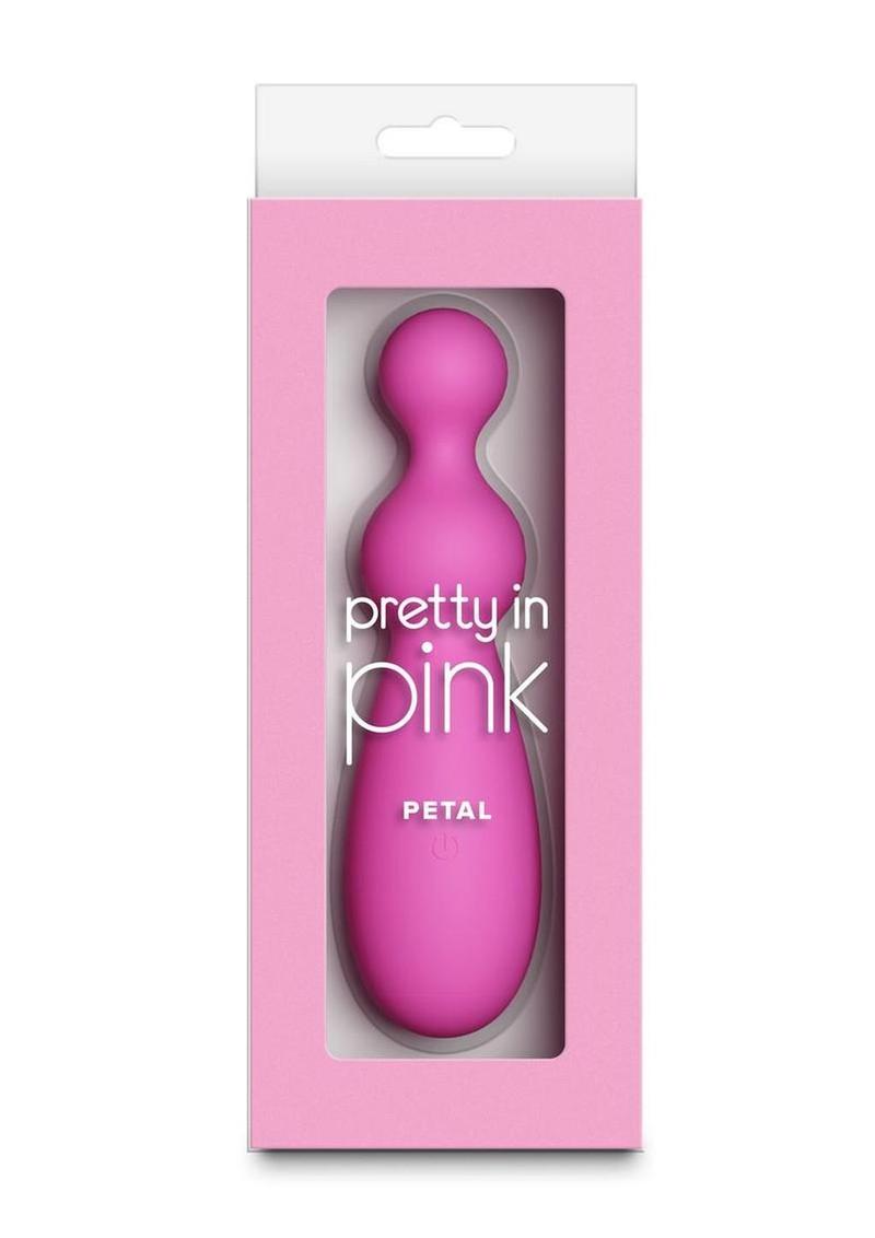 Pretty In Pink Petal Rechargeable Silicone Beaded Vibrator