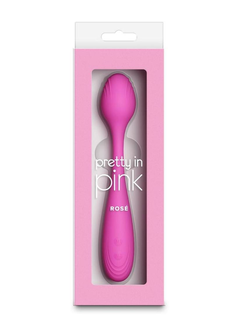 Pretty In Pink Rose Rechargeable Silicone Poseable Vibrator