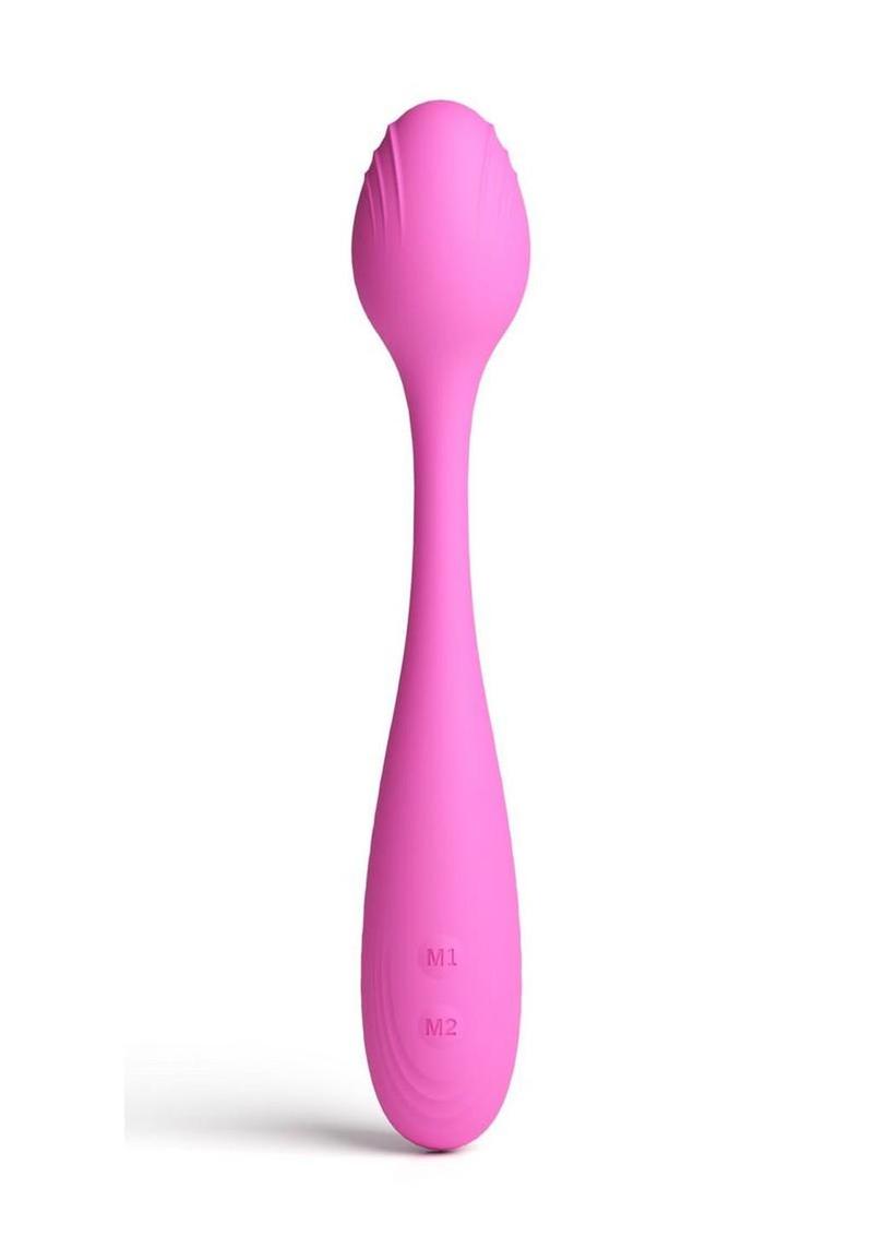 Pretty In Pink Rose Rechargeable Silicone Poseable Vibrator
