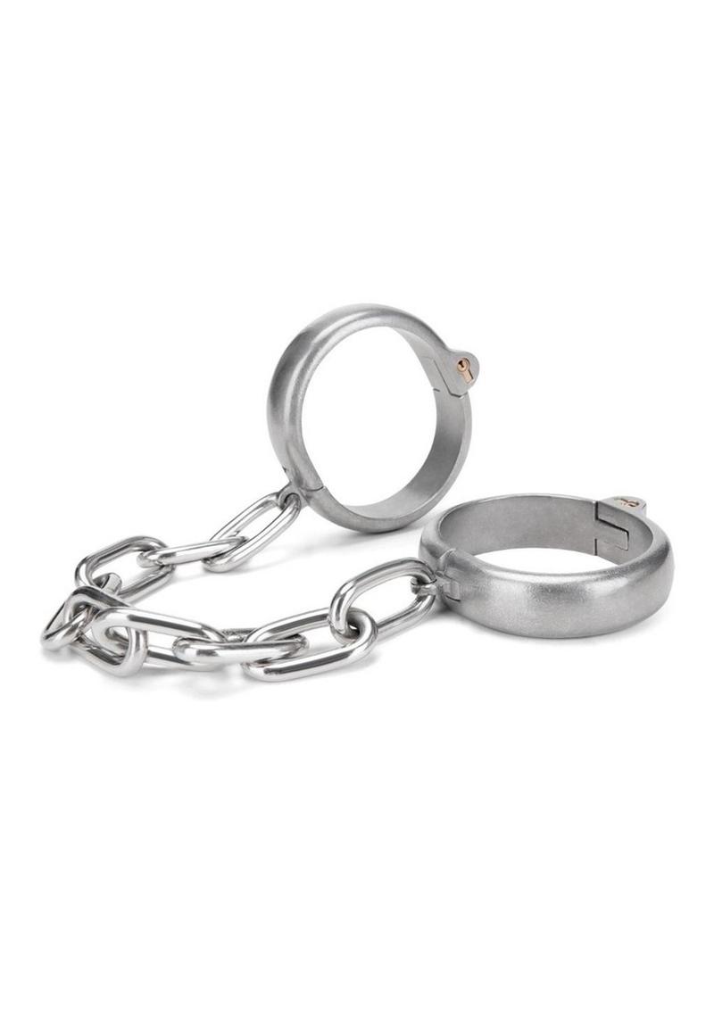 Prowler Red Heavy Duty Metal Handcuffs - Stainless