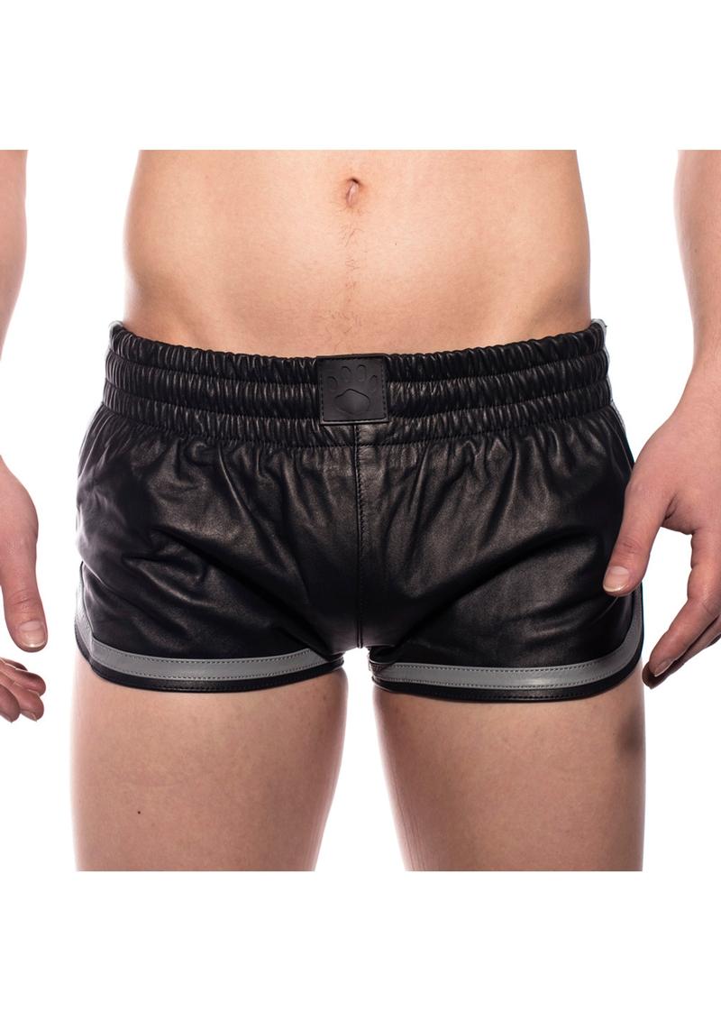 Prowler Red Leather Sport Shorts