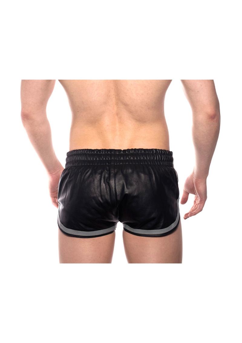 Prowler Red Leather Sport Shorts