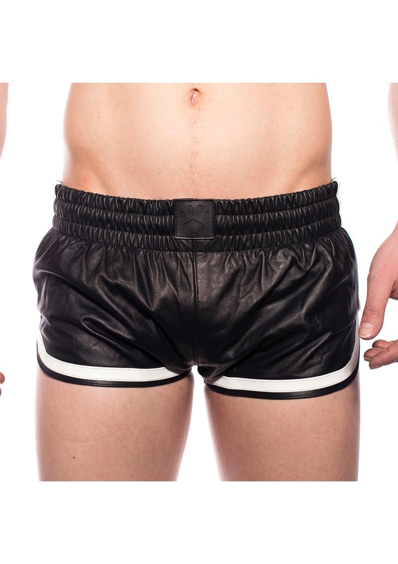 Prowler Red Leather Sport Shorts