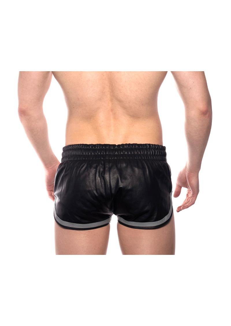 Prowler Red Leather Sport Shorts