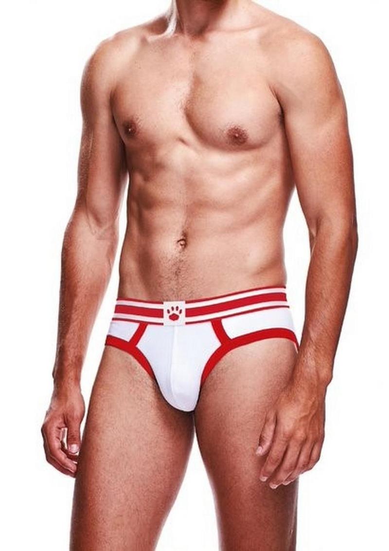 Prowler White/Red Brief