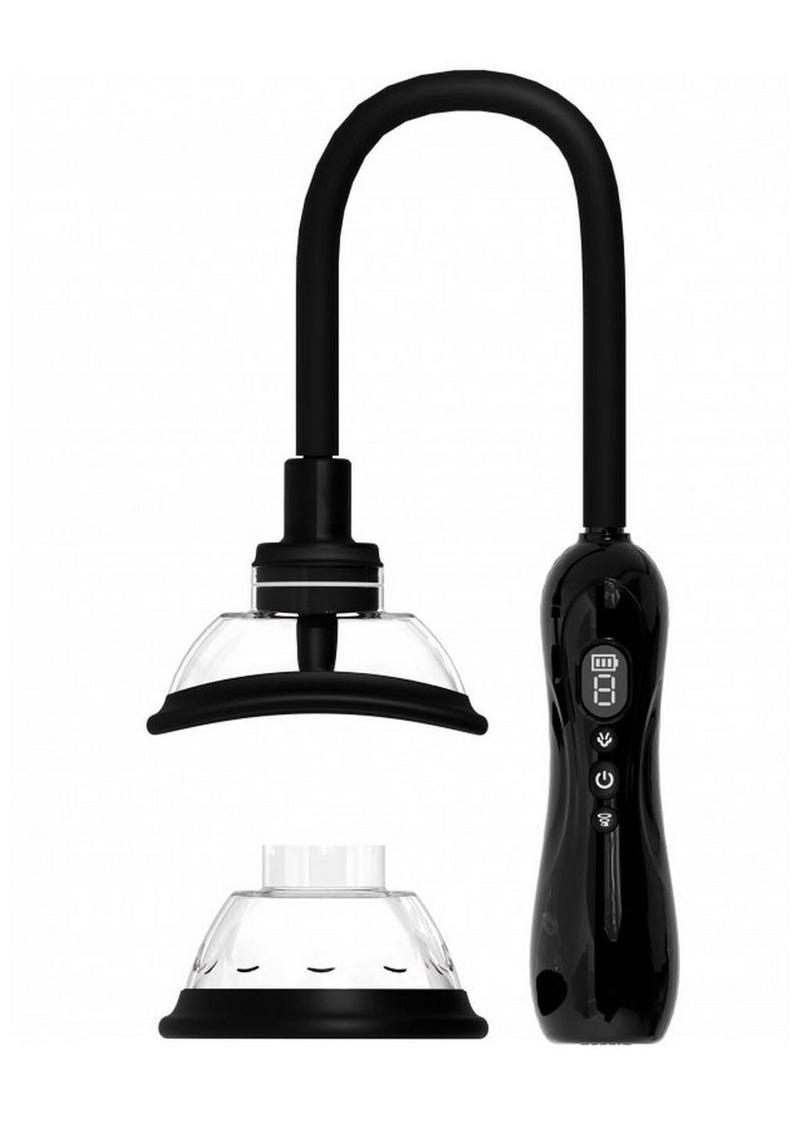 Pumped Automatic Rechargeable Vulva and Breast Pump with Rotating and Vibrating Tongue