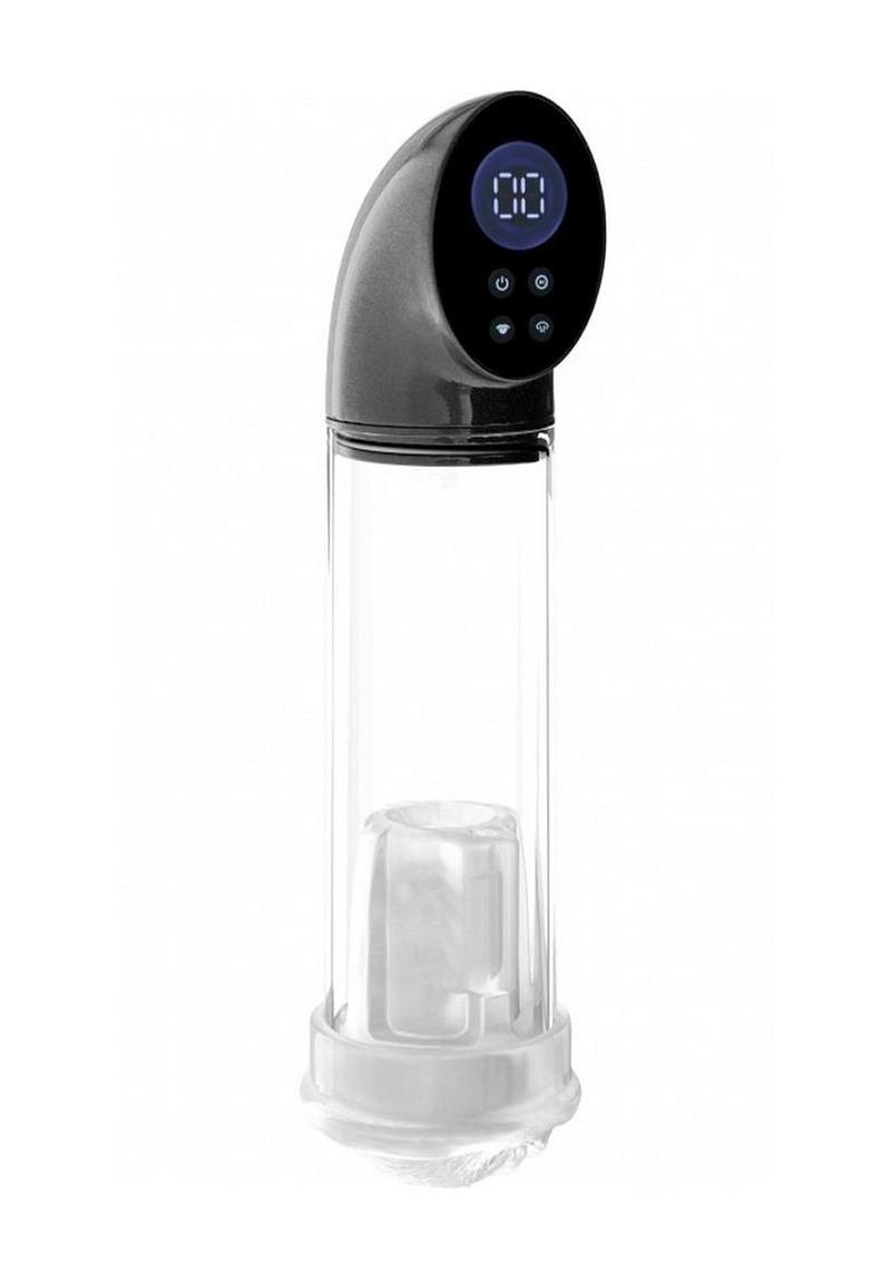 Pumped Hyperscope Automatic Rechargeable Dual Vibrating Male Pump with Vagina Sleeve
