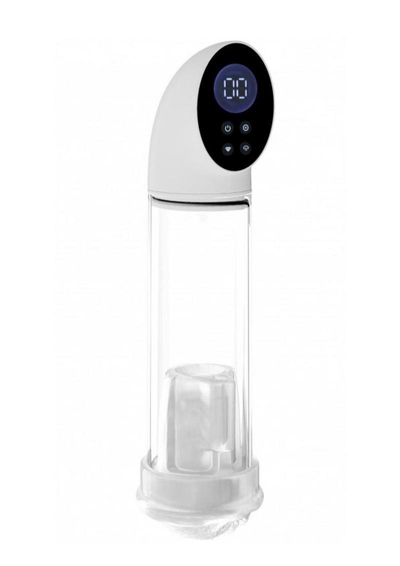 Pumped Hyperscope Automatic Rechargeable Dual Vibrating Male Pump with Vagina Sleeve