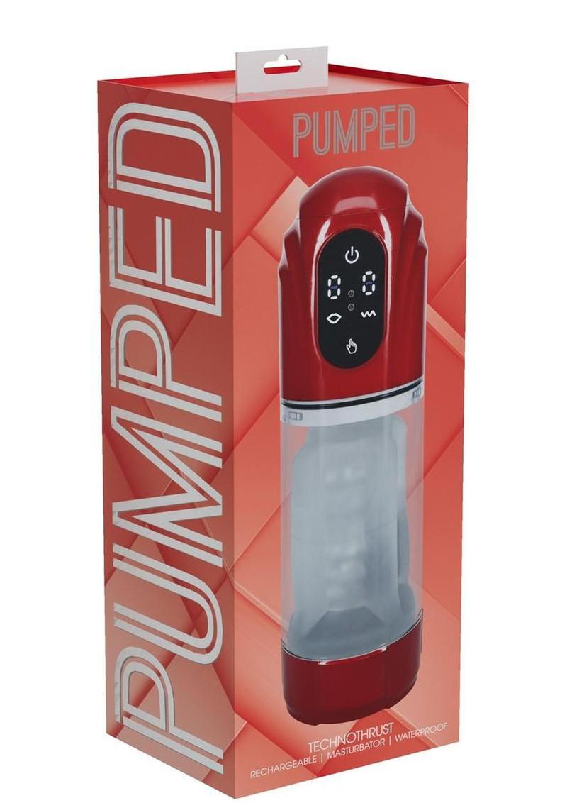 Pumped Technothrust 10 Function Automatic Masturbator - Metallic