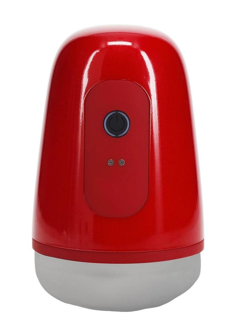 Pumped Vibrobator 10 Function Rechargeable Masturbator - Metallic