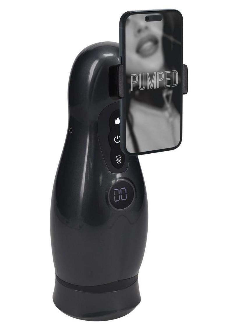 Pumped Virtuo 10 Function Rechargeable Masturbator with Phone Attachment