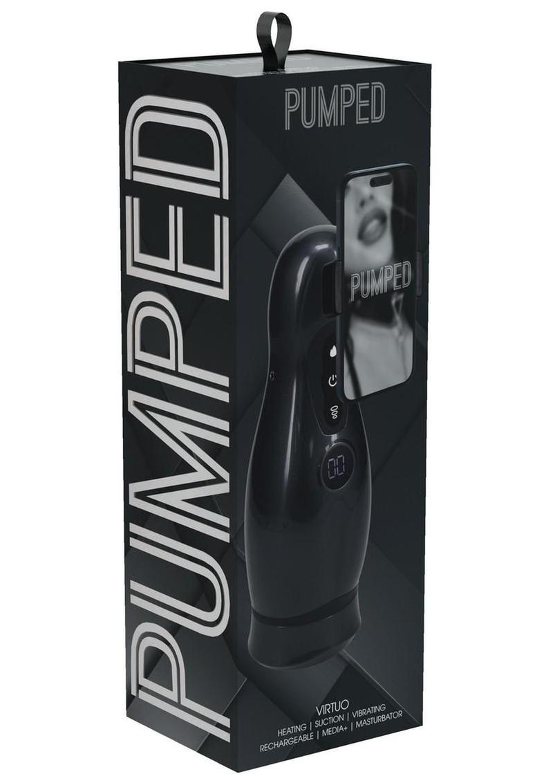 Pumped Virtuo 10 Function Rechargeable Masturbator with Phone Attachment