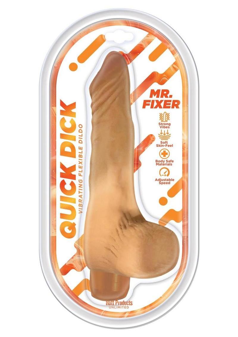 Quick Dick Mr Fixer Vibrating Silicone Dildo