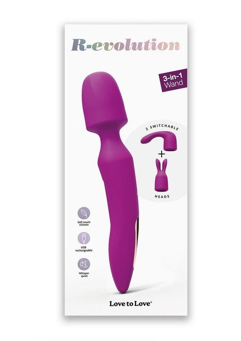 R-Evolution Rechargeable Silicone Rabbit Vibrator - Sweet Orchid