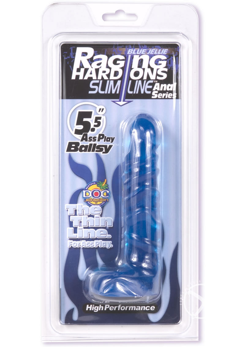 Raging Hard-Ons - Slimline Anal Series - Ass Play Ballsy Dildo with Balls