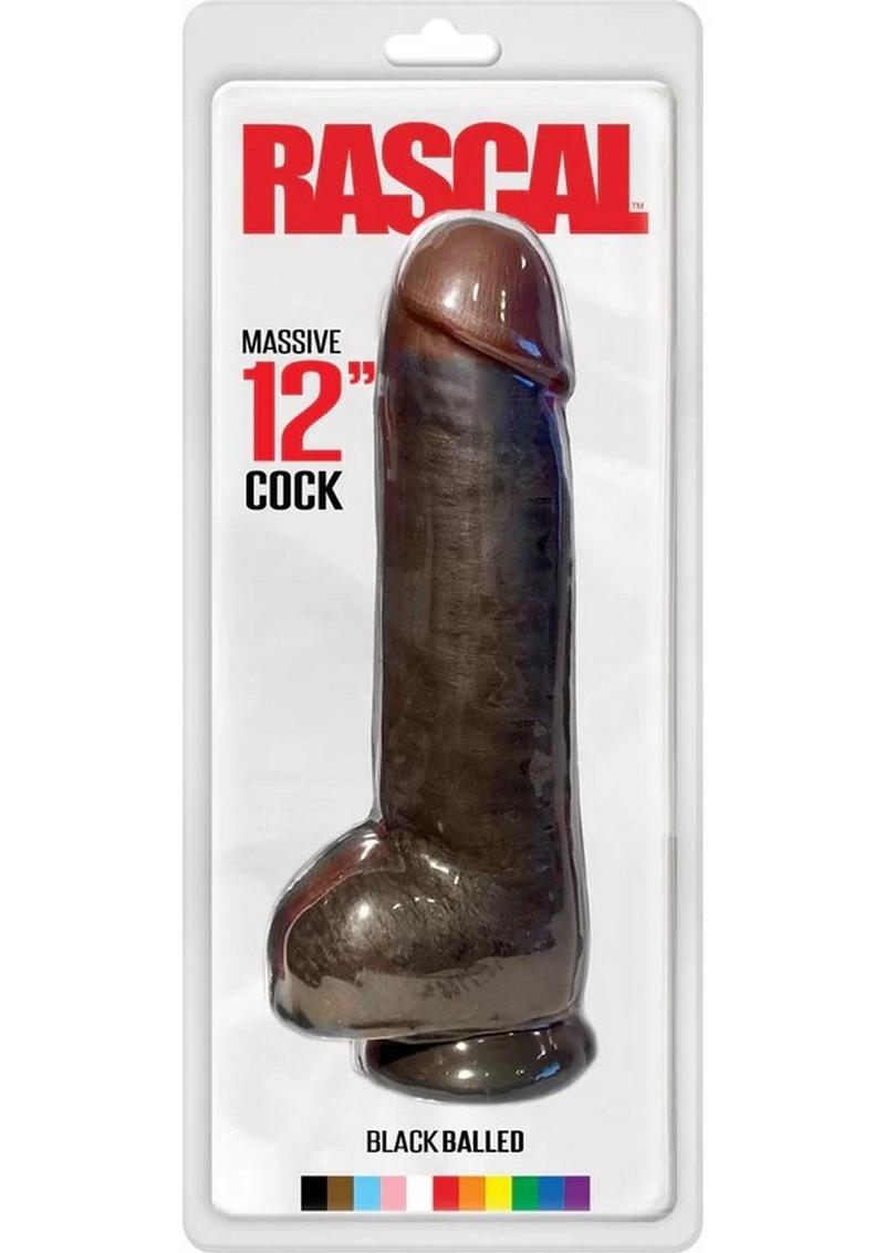 Rascal Chi Chi Larue's Black Balled Massive Cock Waterproof