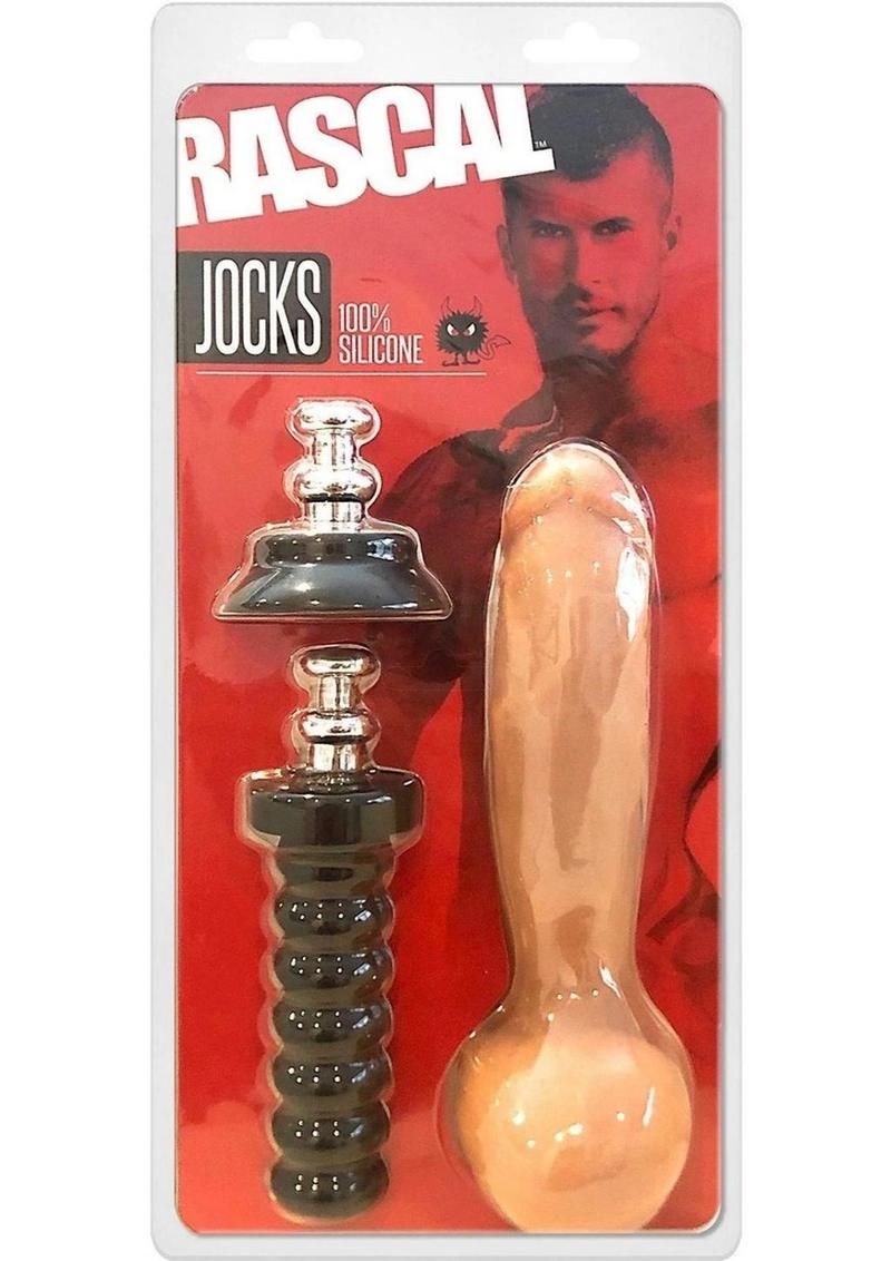 Rascal Jock Adam Silicone Cock Dildo with Silicone Handle Or Suction Cup Base