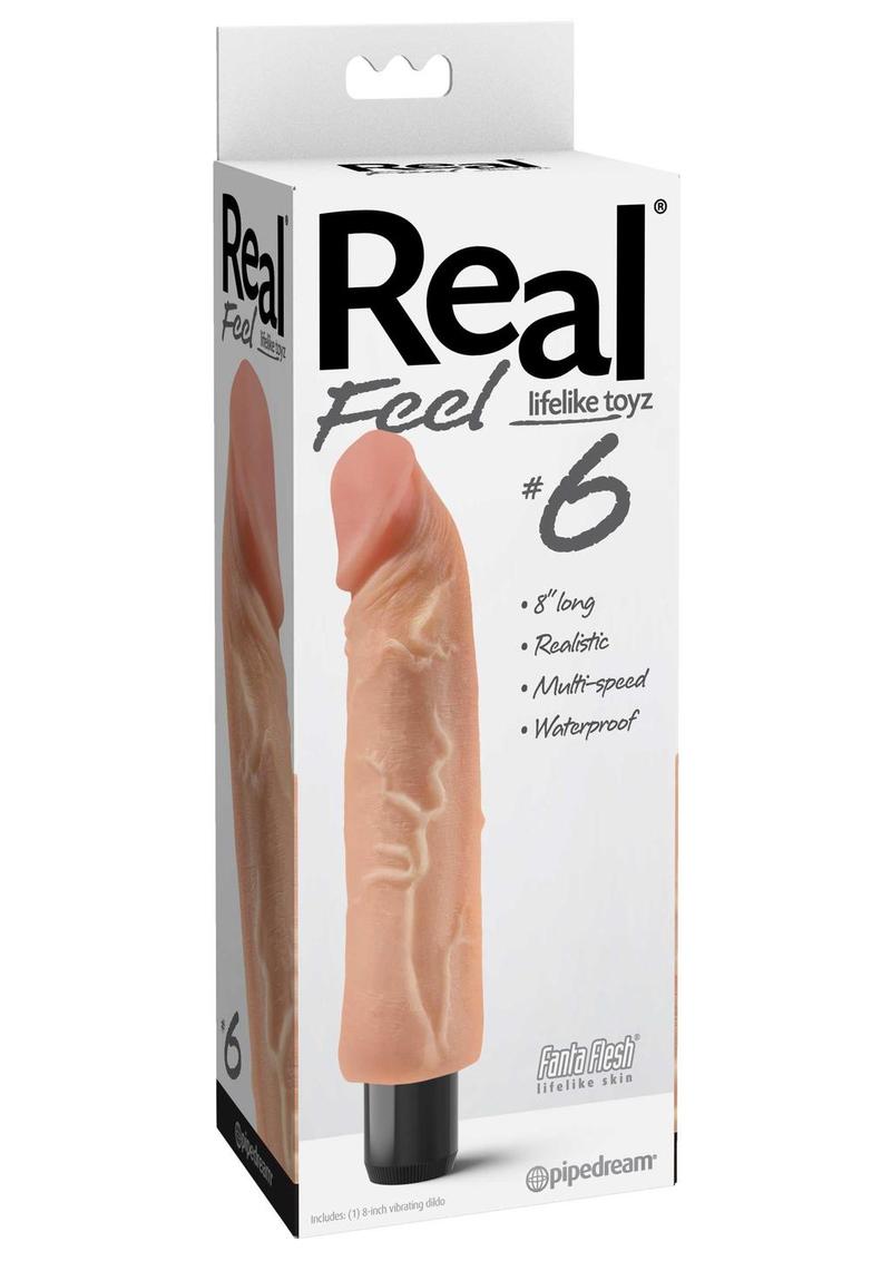 Real Feel Lifelike Toyz No. 6 Realistic Vibrating Dildo