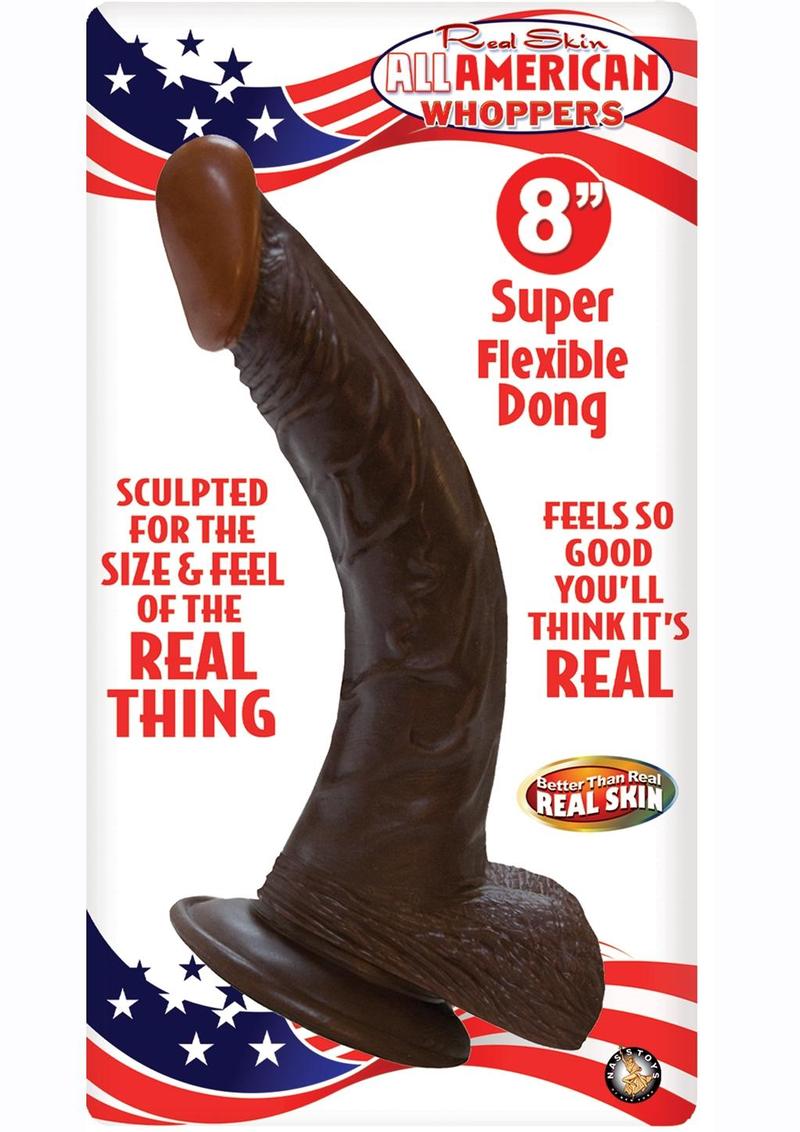 Real Skin All American Afro American Whoppers Dildo with Balls