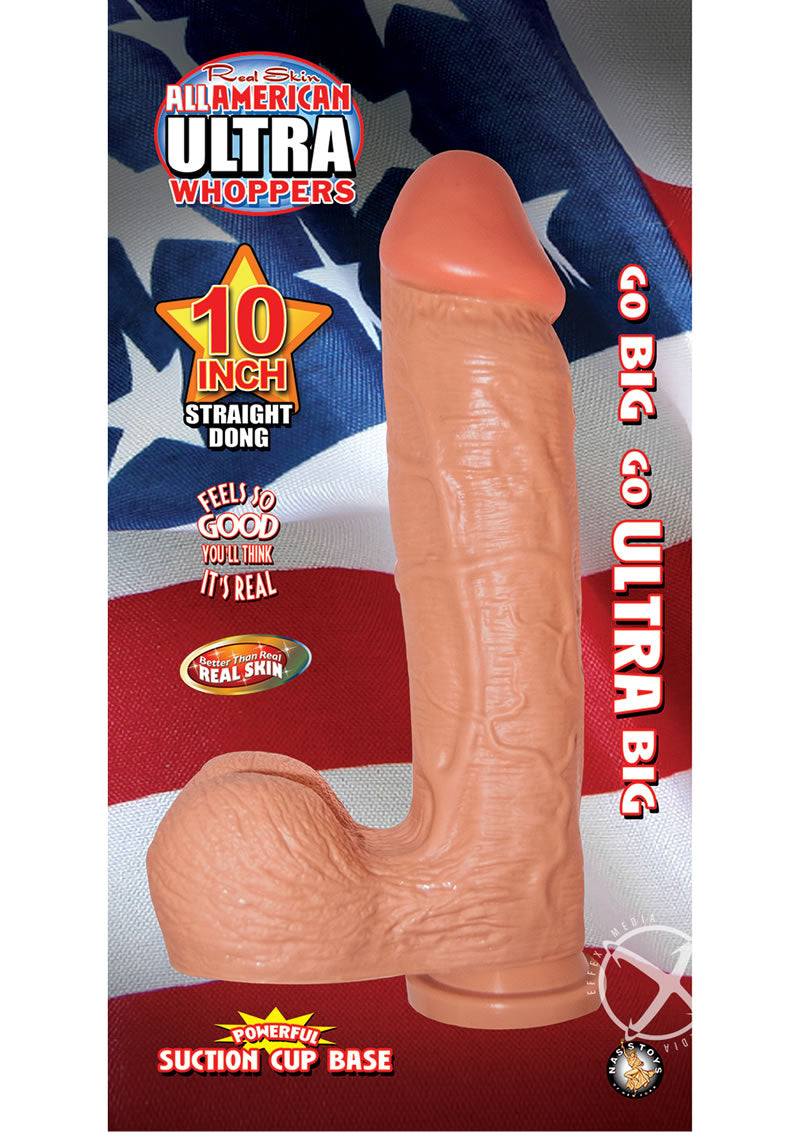 Real Skin All American Ultra Whoppers Straight Dildo