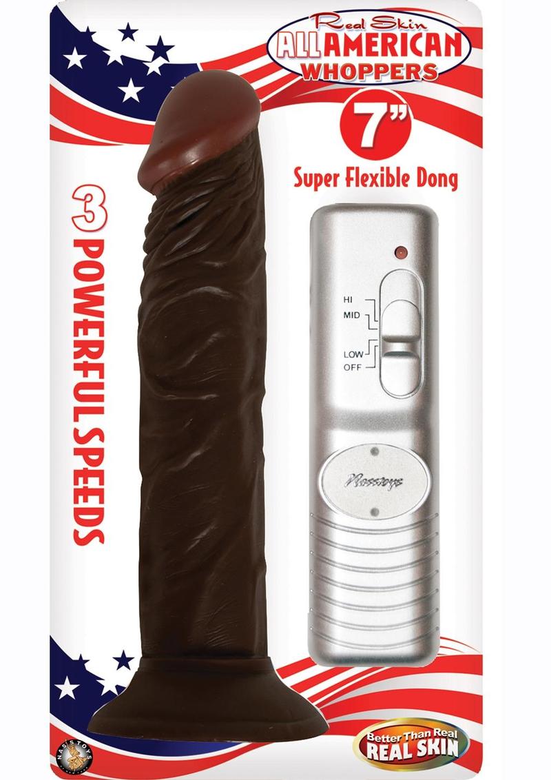 Real Skin All American Whoppers Vibrating Dildo Latin