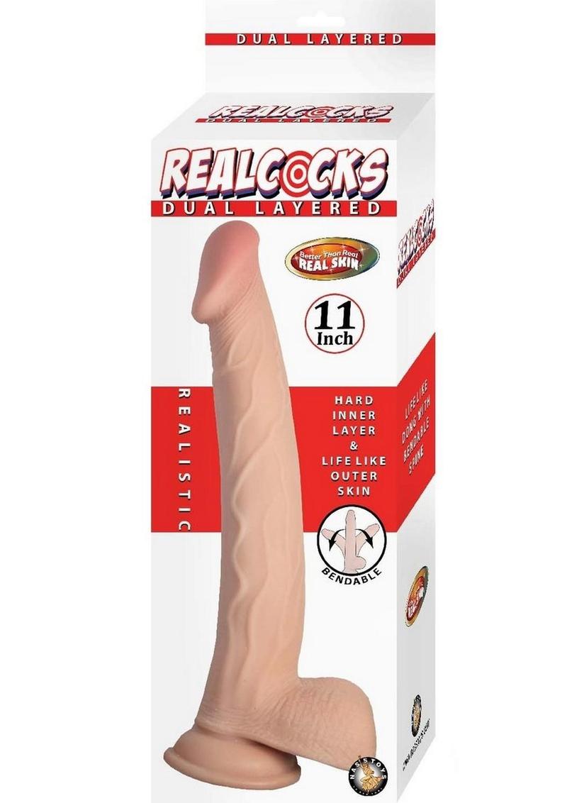 Realcocks Dual Layered Bendable Dildo