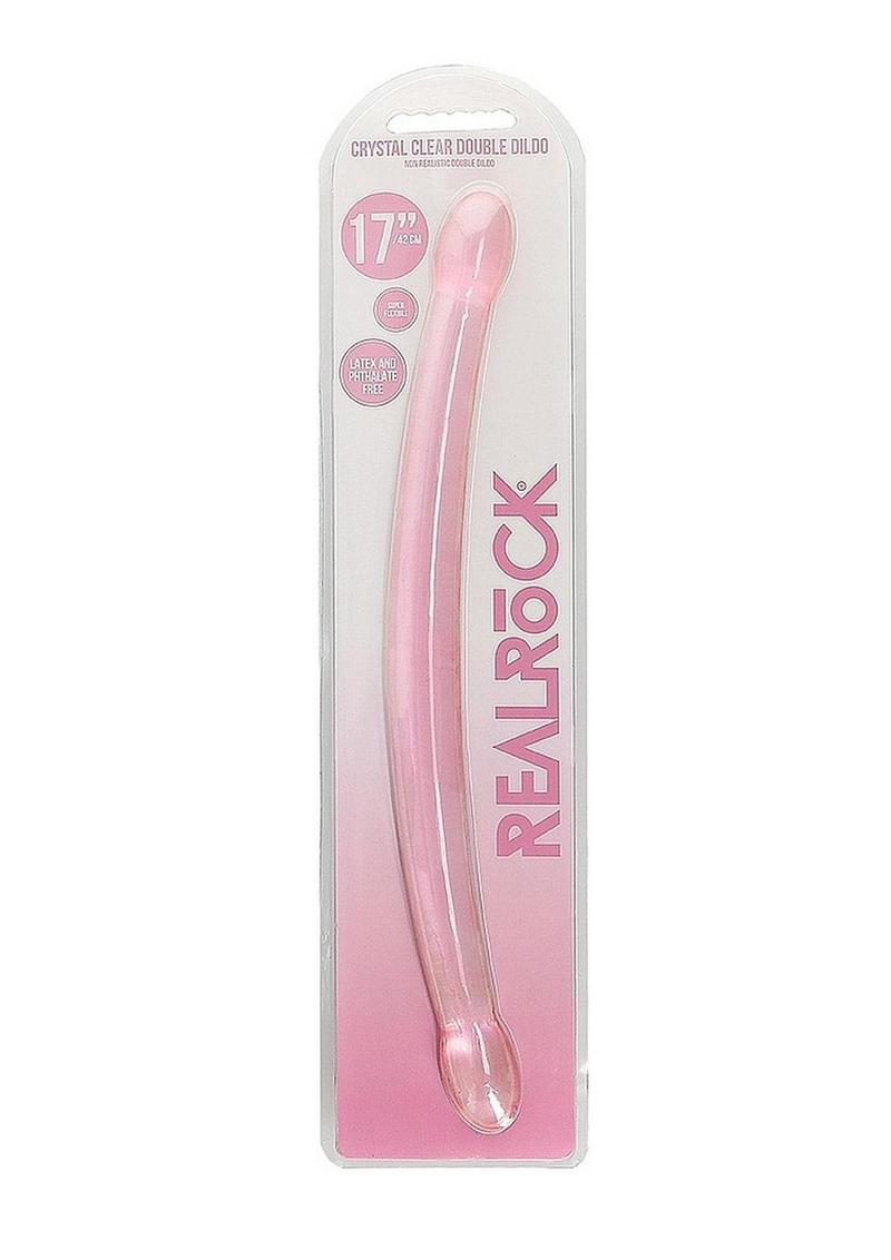 Realrock Crystal Clear Non Realistic Double Dildo