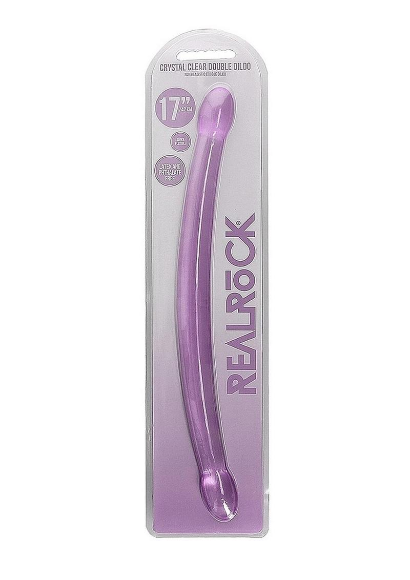 Realrock Crystal Clear Non Realistic Double Dildo