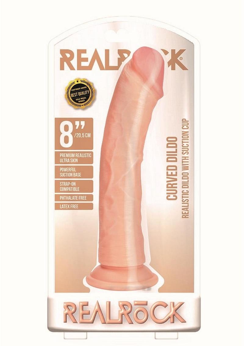 Realrock Curved Realistic Dildo with Suction Cup