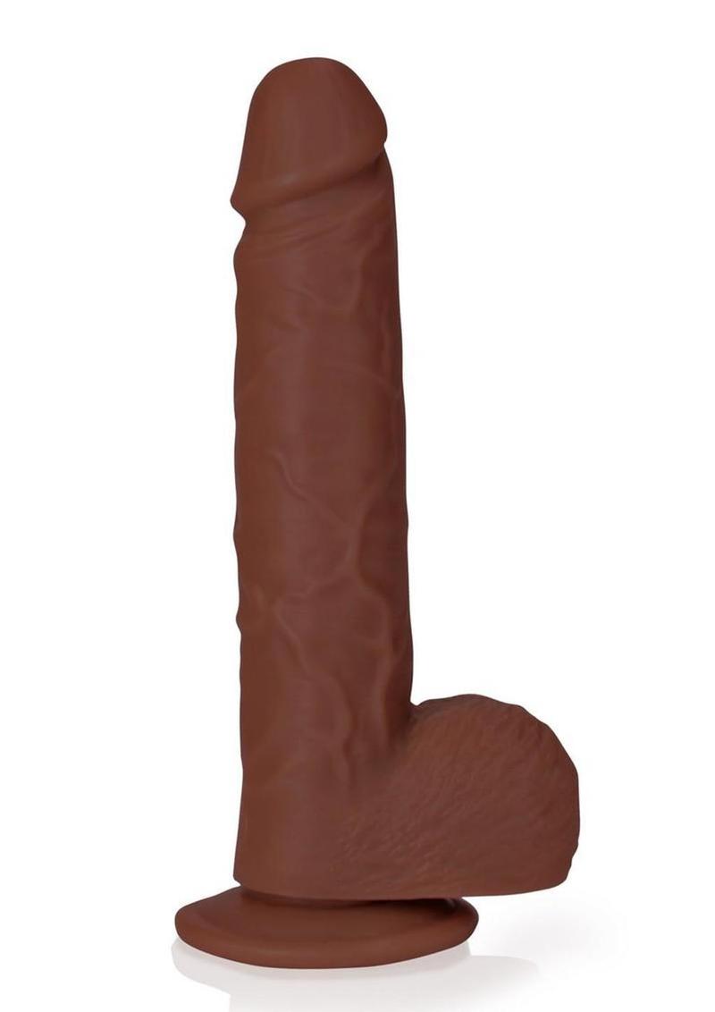 Realrock Realistic Skin Straight Realistic Dildo with Balls and Suction Cup
