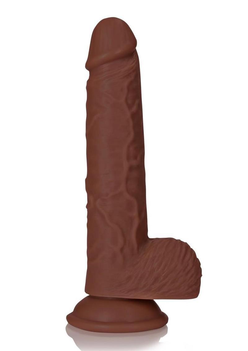 Realrock Realistic Skin Straight Realistic Dildo with Balls and Suction Cup