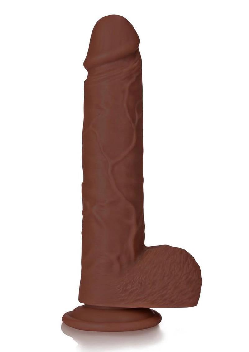 Realrock Realistic Skin Straight Realistic Dildo with Balls and Suction Cup