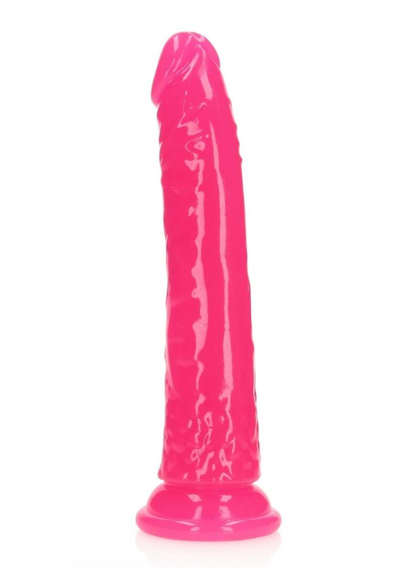 Realrock Slim Glow In The Dark Dildo with Suction Cup