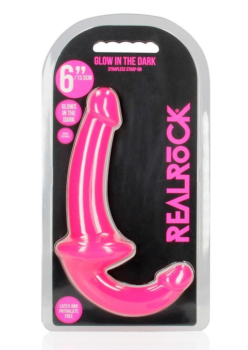 Realrock Strapless Strap-On Glow In The Dark Dildo