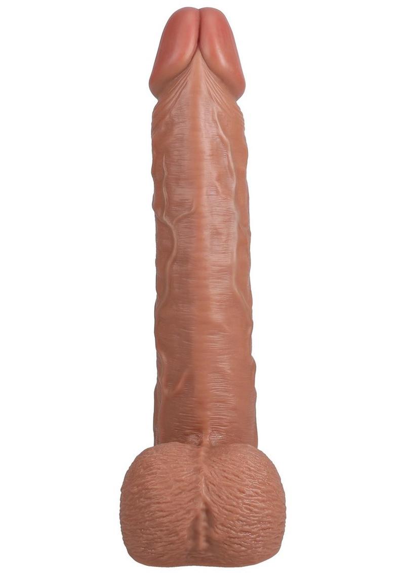 Realrock Ultra Realistic Skin Extra Large Straight Dildo with Balls and Suction Cup