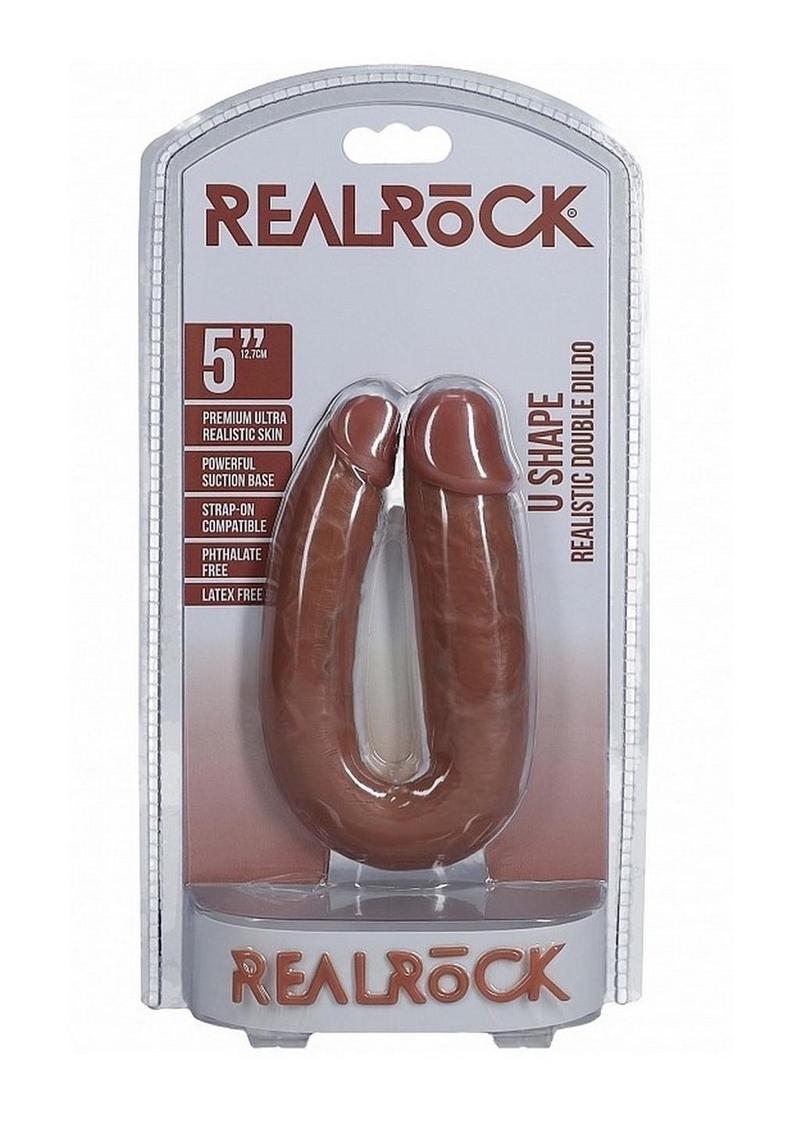 Realrock Ultra Realistic Skin U Shaped Double Dildo