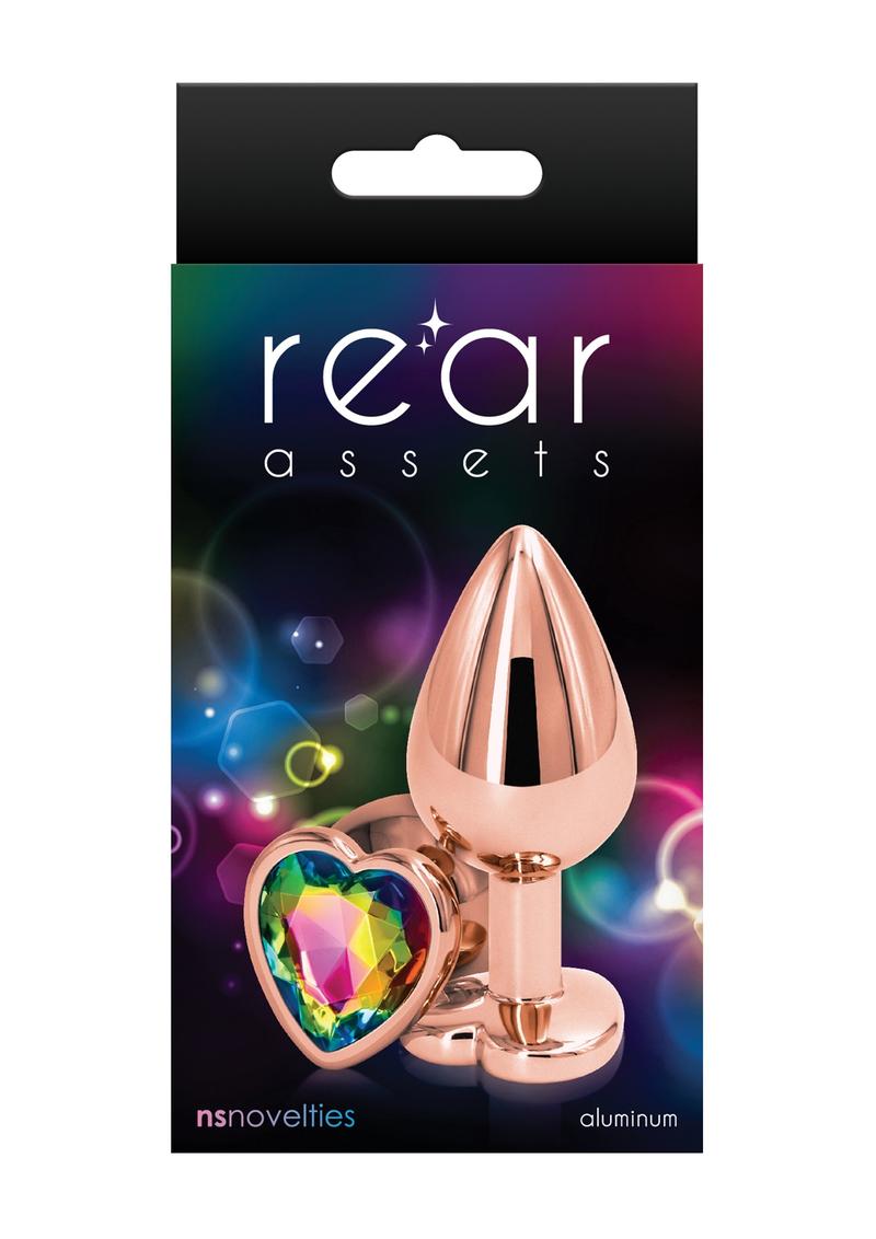 Rear Assets Rose Gold Heart Anal Plug
