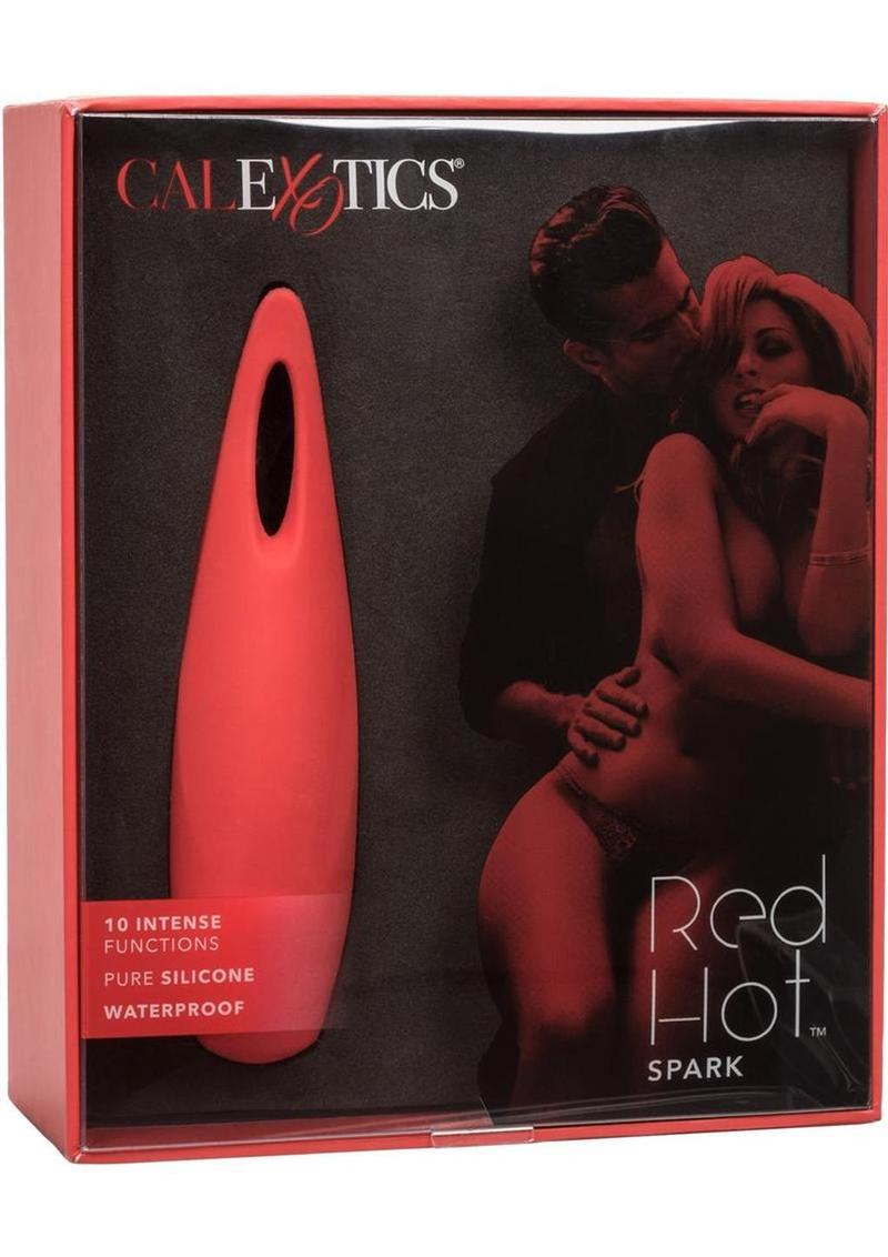 Red Hot Spark USB Rechargeable Silicone Massager Waterproof