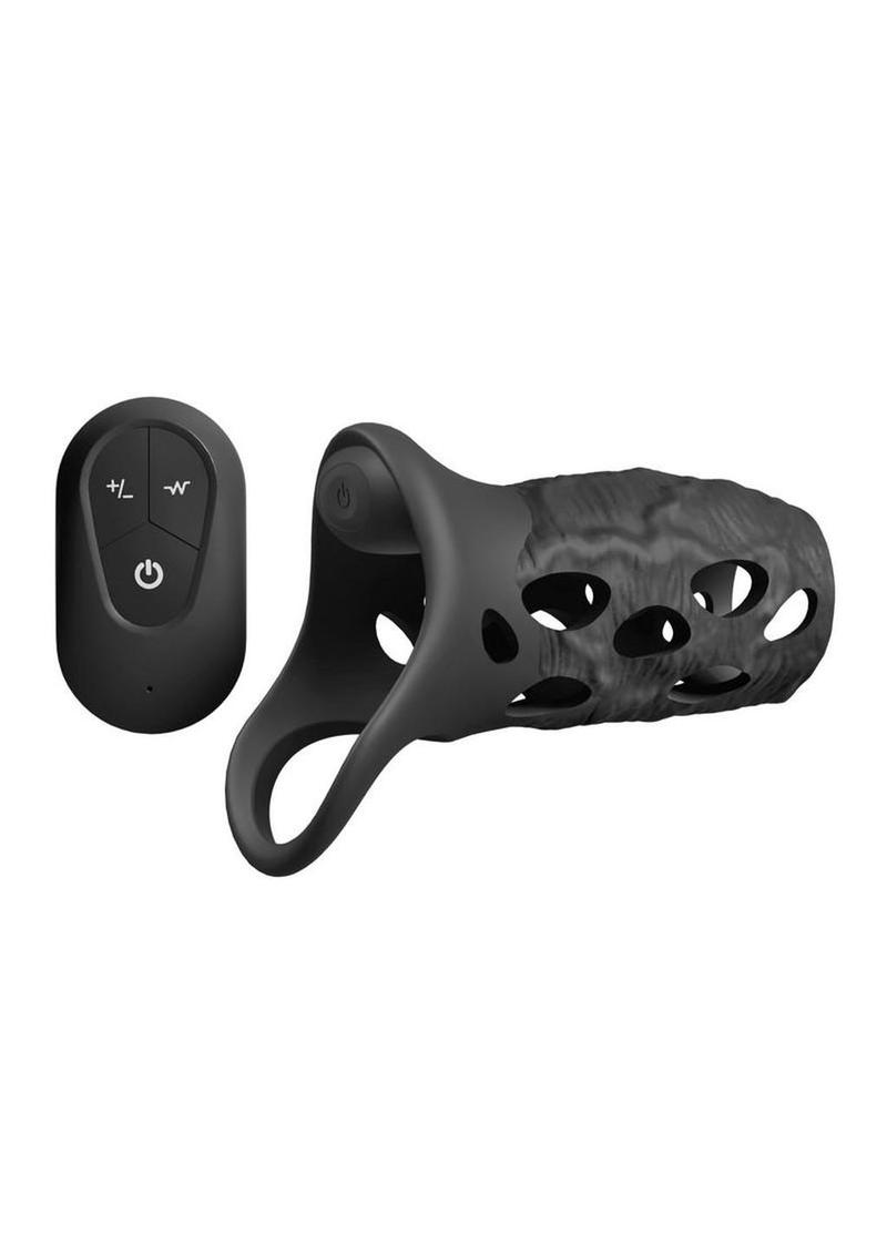 Renegade Edge Rechargeable Silicone Vibrating Penis Sleeve with Remote