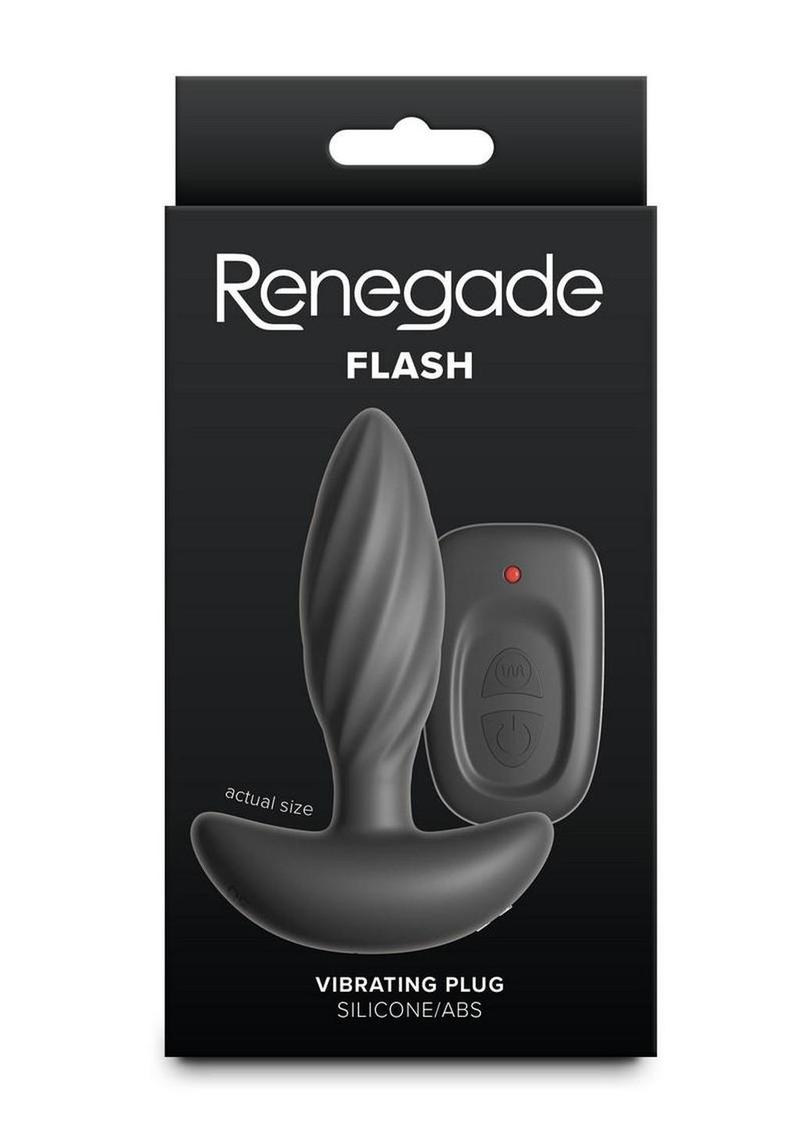 Renegade Flash Rechargeable Silicone Vibrating Anal Plug with Remote