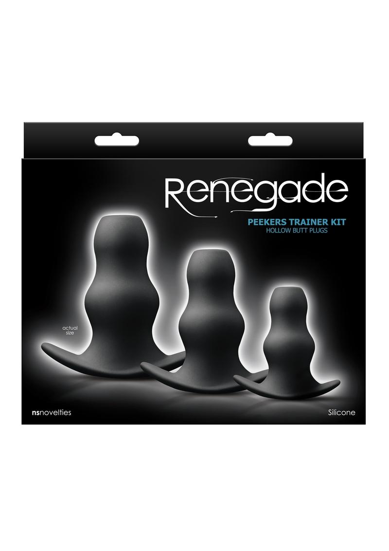 Renegade Peekers Trainer Silicone Hollow Butt Plugs Kit