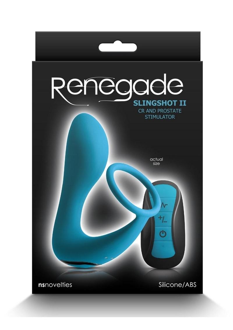 Renegade Slingshot II Rechargeable Silicone Cock Ring and Prostate Plug with Remote Control