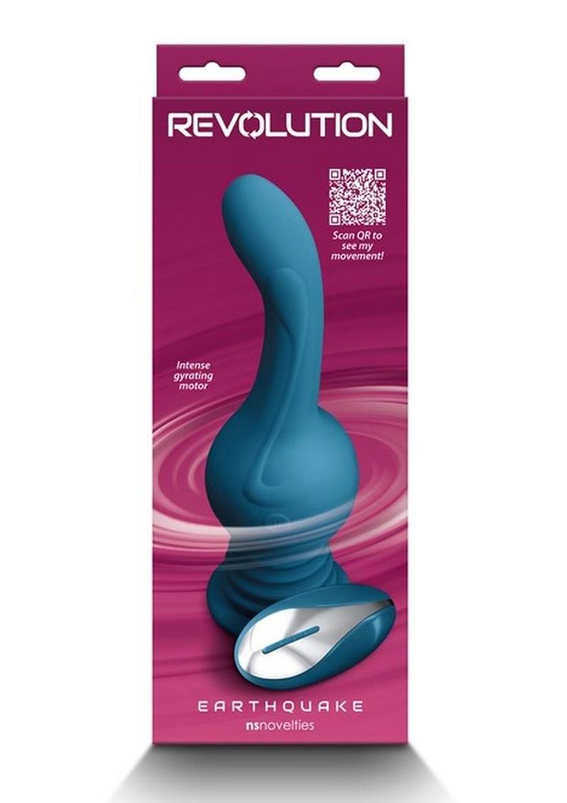 Revolution Earthquake Rechargeable Silicone Vibrator with Remote Control